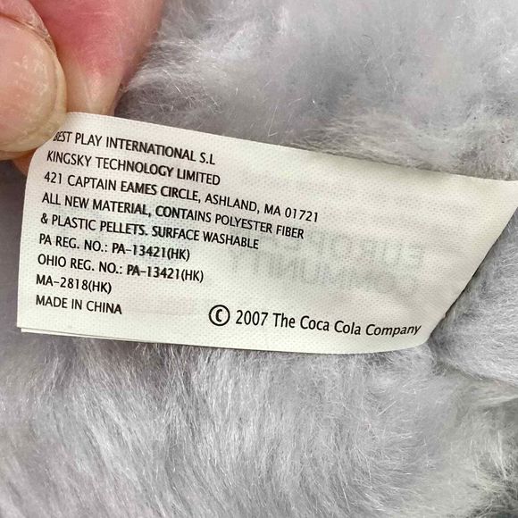 Plush Stuffed Animal Baby Penguin 8.5" by Best Play Coca-Cola 2007 Original Tag - Picture 9 of 10